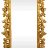 Casa Padrino Barock Wandspiegel Gold 55 x H. 125 cm - Handgefertigter Garderoben Spiegel - Edel & Prunkvoll
