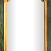 Casa Padrino Barock Wandspiegel Grün Antik Stil / Gold 105 cm x H 192 cm - Antik Look - Edel & Prunkvoll