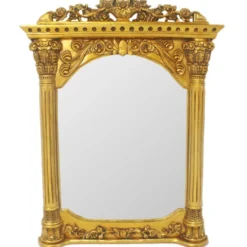 Casa Padrino Barock Wandspiegel Gold 90 x H. 115 cm - Barockstil Spiegel Antik Stil Möbel