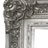 Casa Padrino Barock Wandspiegel Prunkvoller Spiegel in Silber Antik-Look, Höhe 130 cm, Breite 96 cm