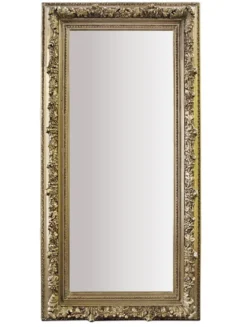 Casa Padrino Barock Wandspiegel Antik Silber Höhe 150 cm, Breite 60 cm - Edel & Prunkvoll