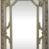 Casa Padrino Barock Wandspiegel Creme Antik Stil / Gold 115 x H. 215 cm - Prunkvoller Barock Spiegel mit wunderschönen Verzierungen - Möbel im Barockstil