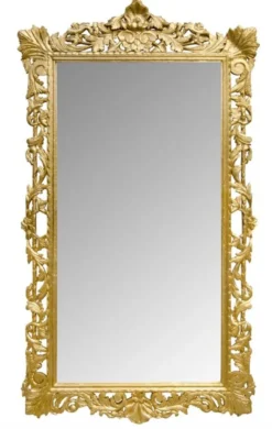 Casa Padrino Barock Wandspiegel Gold 115 x H. 202 cm - Barockstil Spiegel Antik Stil Möbel