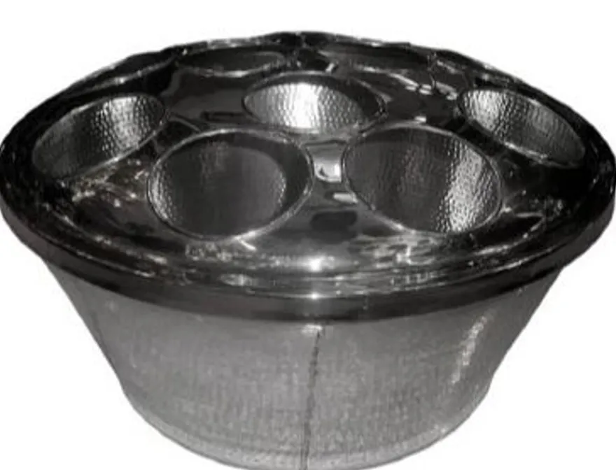 Casa Padrino Barock Weinkühler für 11 Flaschen Silber - Messing - Weinhalter Hotel Dekoration