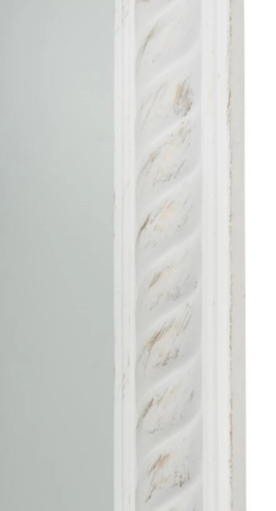 Casa Padrino Barock Wohnzimmer Wandspiegel Antik Weiß / Gold 72 x H. 132 cm - Barockmöbel
