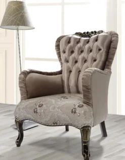 Casa Padrino Barock Wohnzimmer Set Braun / Beige / Schwarz / Gold - 2 Sofas & 2 Sessel & 1 Couchtisch - Wohnzimmer Möbel im Barockstil