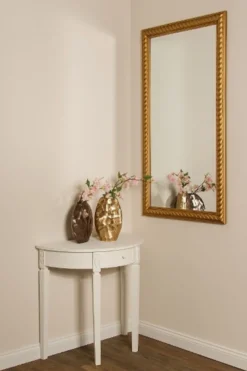 Casa Padrino Barock Wohnzimmer Spiegel / Wandspiegel Antik Gold 72 x H. 132 cm - Barockmöbel