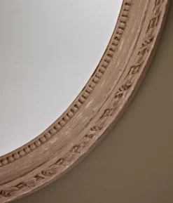 Casa Padrino Barock Wohnzimmer Spiegel Beige 36,5 x H. 50 cm - Wohnzimmermöbel im Barockstil