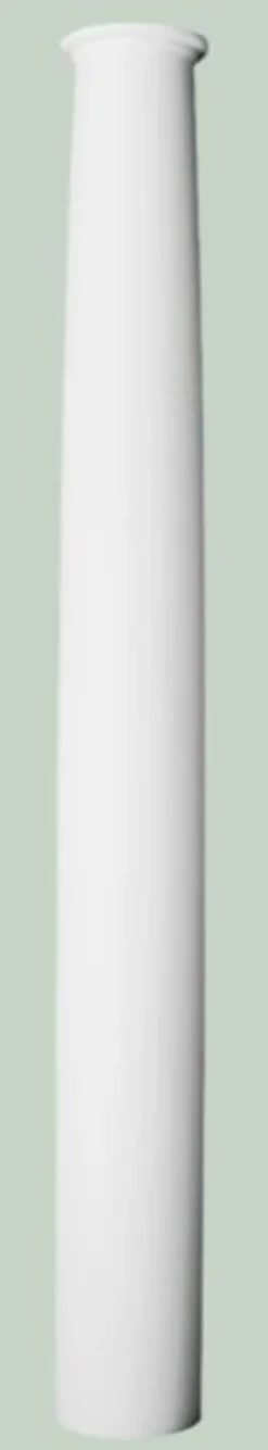 Casa Padrino Barock Zierelement Wanddeko Säule Weiß Ø 22 x H. 202 cm - Runde Deko Säule im Barockstil