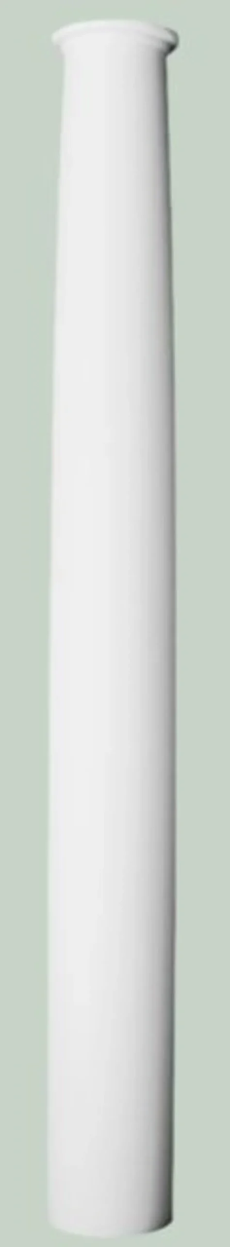 Casa Padrino Barock Zierelement Wanddeko Säule Weiß Ø 22 x H. 202 cm - Runde Deko Säule im Barockstil