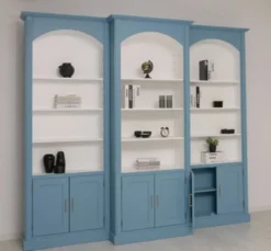 Casa Padrino Bücherregal im Landhausstil, 296 x 30 x 250 cm