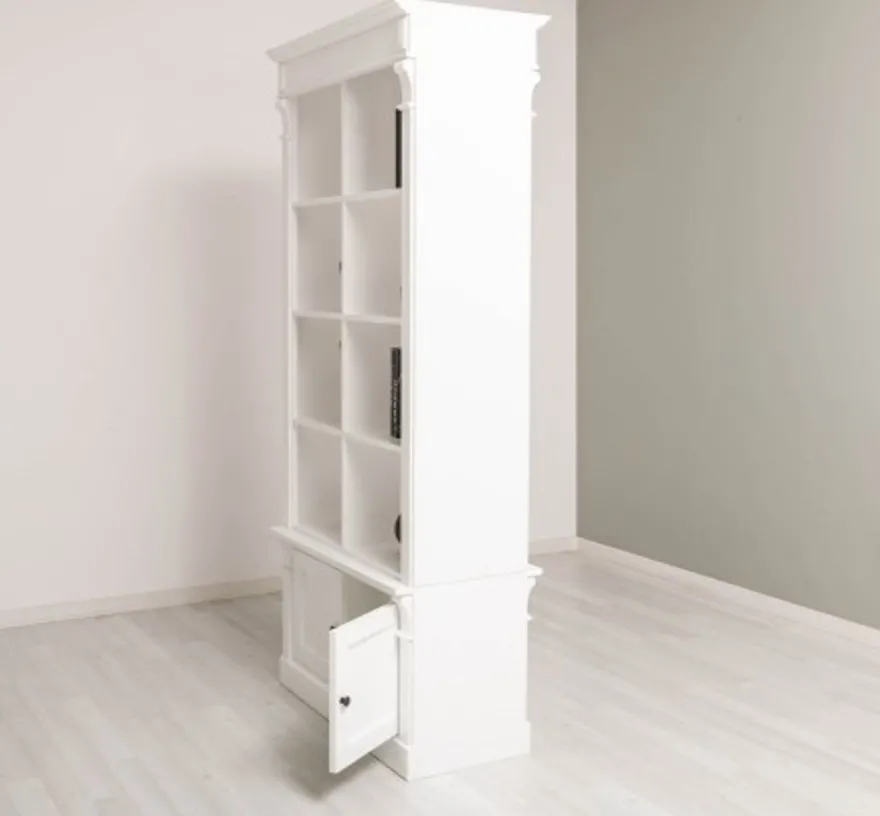 Casa Padrino Bücherregal im Landhausstil, 90 x 53 x 220 cm