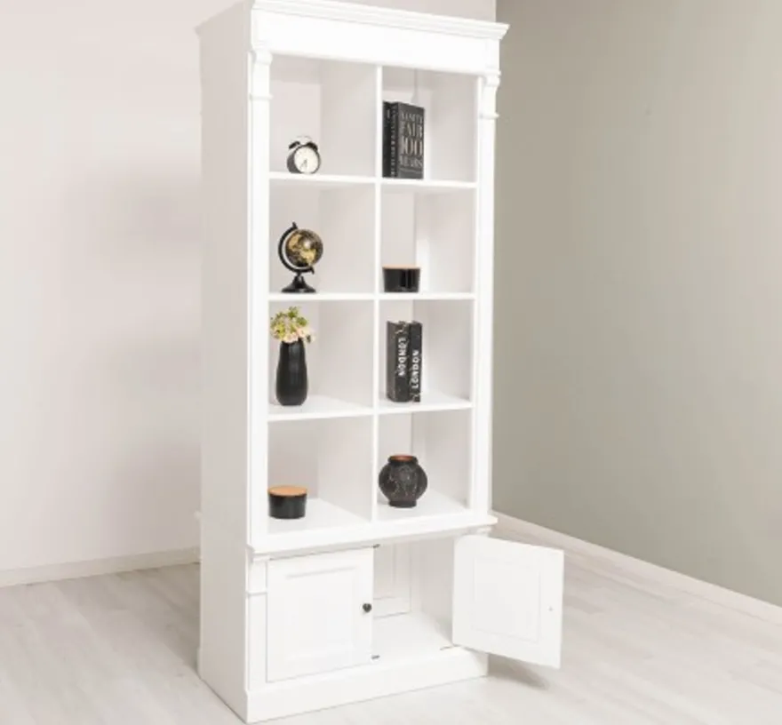 Casa Padrino Bücherregal im Landhausstil, 90 x 53 x 220 cm