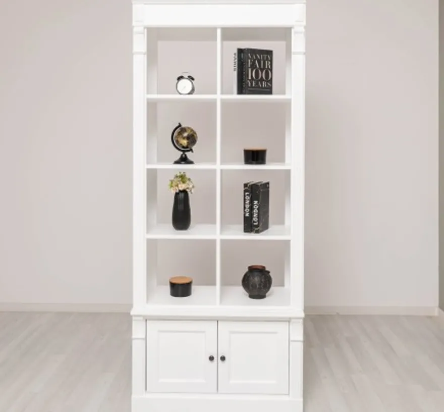 Casa Padrino Bücherregal im Landhausstil, 90 x 53 x 220 cm