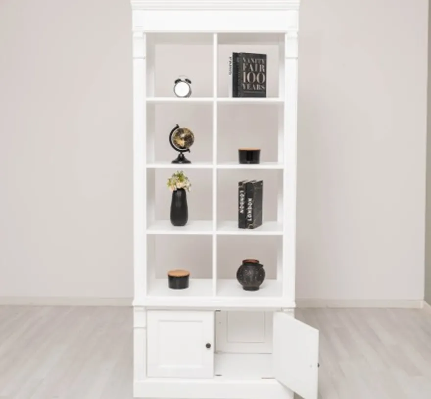 Casa Padrino Bücherregal im Landhausstil, 90 x 53 x 220 cm