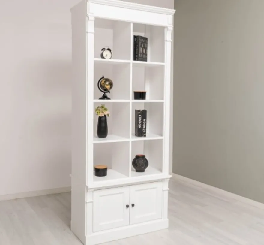 Casa Padrino Bücherregal im Landhausstil, 90 x 53 x 220 cm