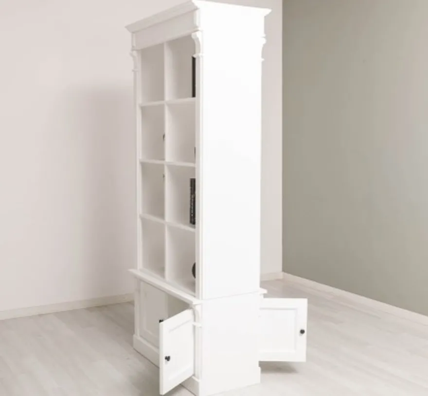 Casa Padrino Bücherregal im Landhausstil, 90 x 53 x 220 cm