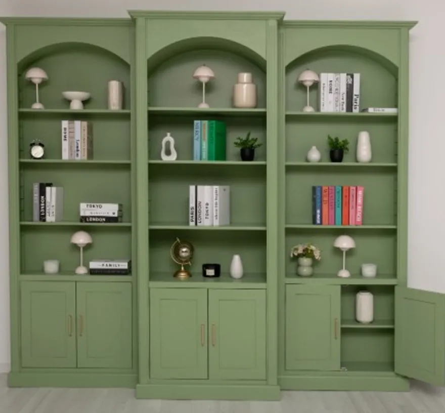 Casa Padrino Bücherregal im Landhausstil, 102 x 30 x 250 cm