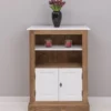 Casa Padrino Bücherregal im Landhausstil mit 2 Türen und 1 Ablage, 76 x 35 x 102 cm