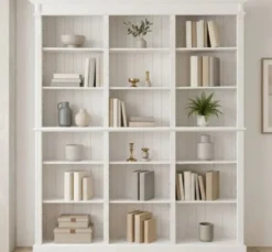 Casa Padrino Bücherregal im Landhausstil, 180 x 39 x 197 cm