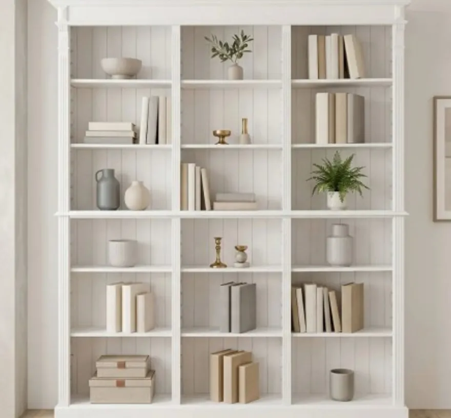 Casa Padrino Bücherregal im Landhausstil, 180 x 39 x 197 cm