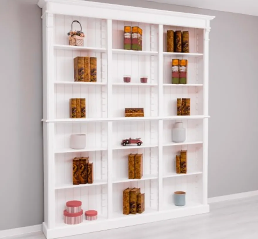 Casa Padrino Bücherregal im Landhausstil, 180 x 39 x 197 cm