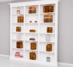 Casa Padrino Bücherregal im Landhausstil, 180 x 39 x 197 cm