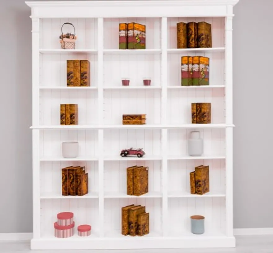 Casa Padrino Bücherregal im Landhausstil, 180 x 39 x 197 cm
