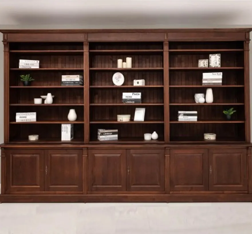 Casa Padrino Bücherregal im Landhausstil, 357 x 48 x 237 cm