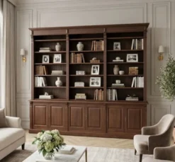 Casa Padrino Bücherregal im Landhausstil, 357 x 48 x 237 cm