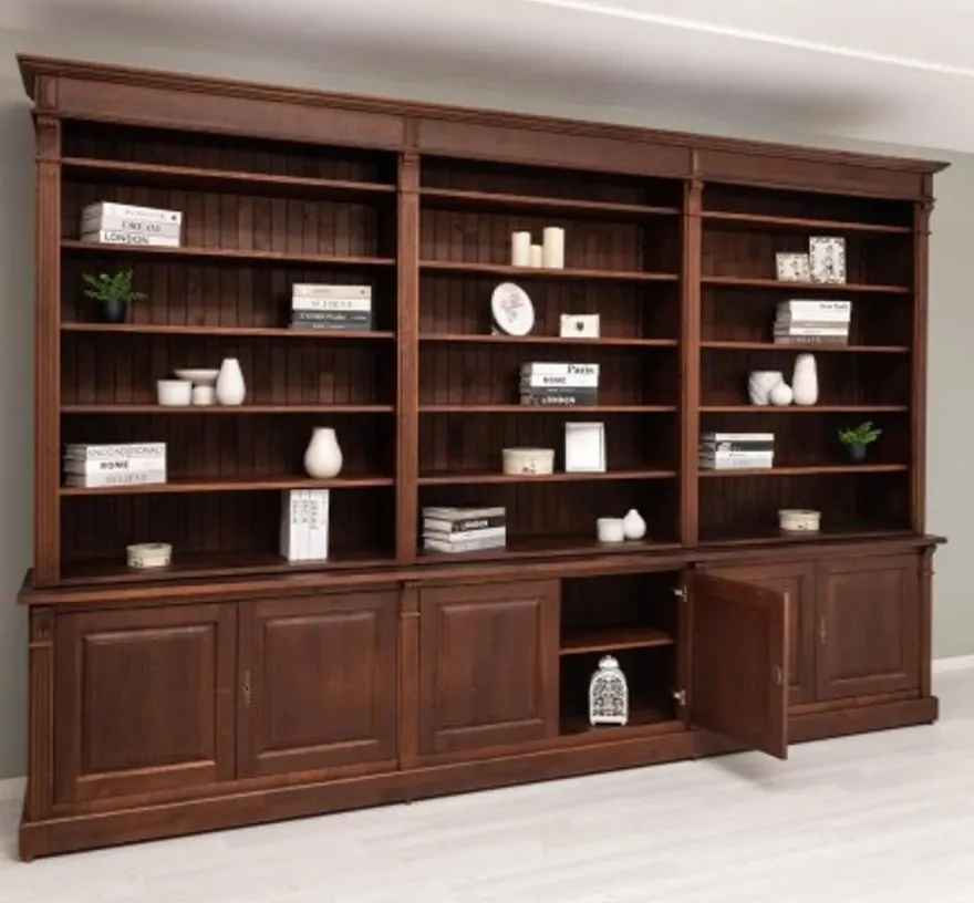 Casa Padrino Bücherregal im Landhausstil, 357 x 48 x 237 cm