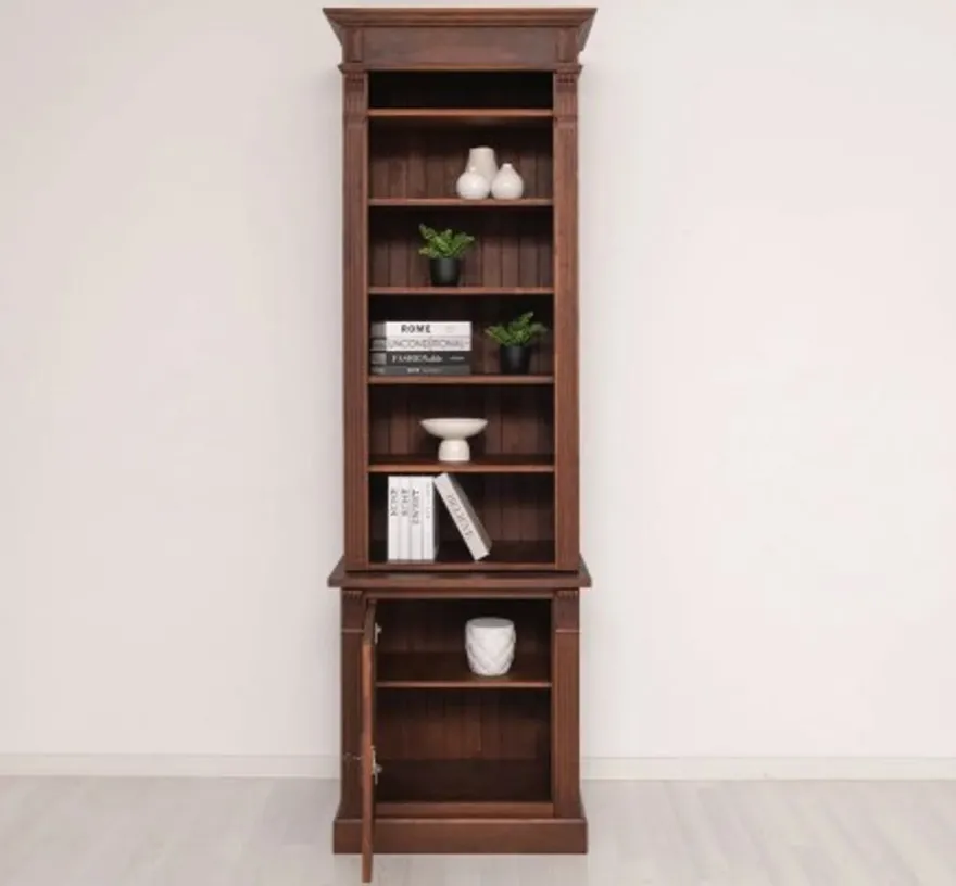Casa Padrino Bücherregal im Landhausstil, 77 x 48 x 237 cm
