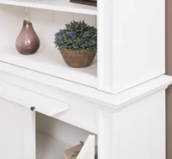 Casa Padrino Bücherregal im Landhausstil mit 2 Türen, 100 x 40 x 240 cm