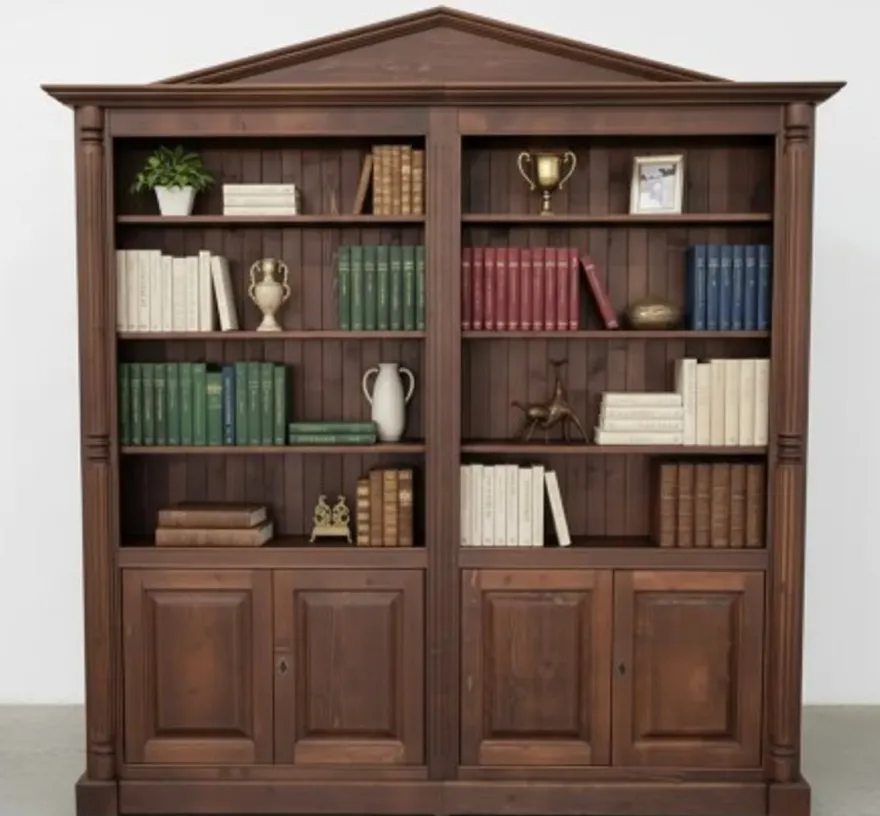 Casa Padrino Bücherregal im Landhausstil, 220 x 38 x 230 cm