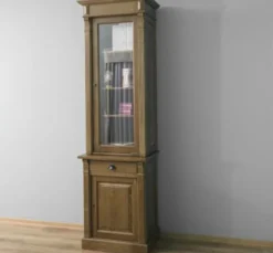 Casa Padrino Bücherregal im Landhausstil mit 1 Tür, 73 x 51 x 240 cm