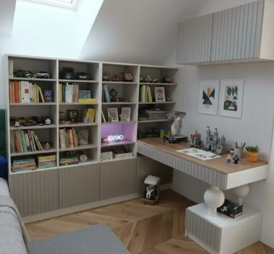 Casa Padrino Bücherregal im Landhausstil, 338 x 60 x 210 cm