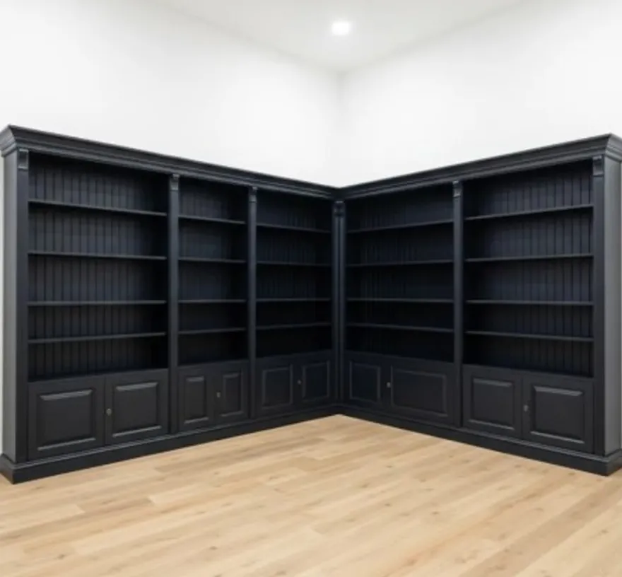 Casa Padrino Bücherwand im Landhausstil, 330 x 40 x 230 cm