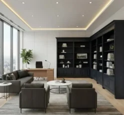 Casa Padrino Bücherwand im Landhausstil, 330 x 40 x 230 cm