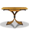 Casa Padrino Beistelltisch mit Schublade in Braun und Schwarz, 100 x 35 x H. 85 cm - Luxus Konsolentisch