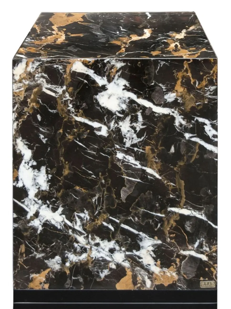 Casa Padrino Beistelltisch Schwarz 40 x 40 x H. 50 cm - Luxus Wohnzimmer Deko