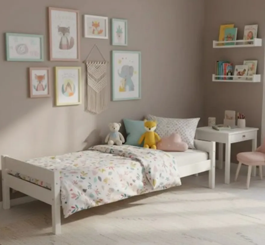 Casa Padrino Bett im Landhausstil, 200 x 90 x 50 cm