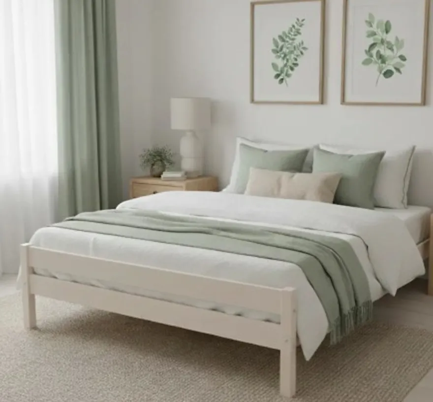 Casa Padrino Bett im Landhausstil, 200 x 120 x 50 cm