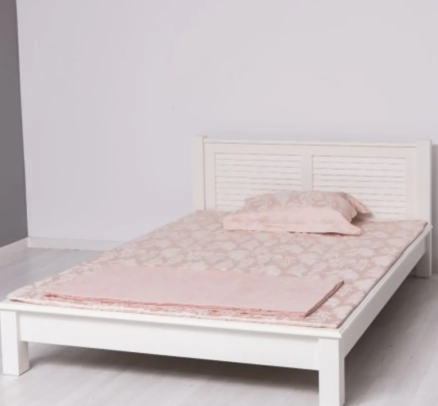 Casa Padrino Bett im Landhausstil, 140 x 200 x 82 cm