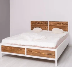 Casa Padrino Bett im Landhausstil, 140 x 200 x 110 cm