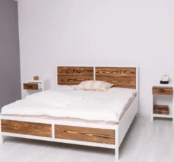 Casa Padrino Bett im Landhausstil, 140 x 200 x 110 cm