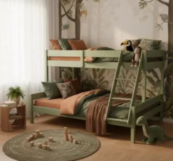 Casa Padrino Bett im Landhausstil, 200 x 140 x 131 cm