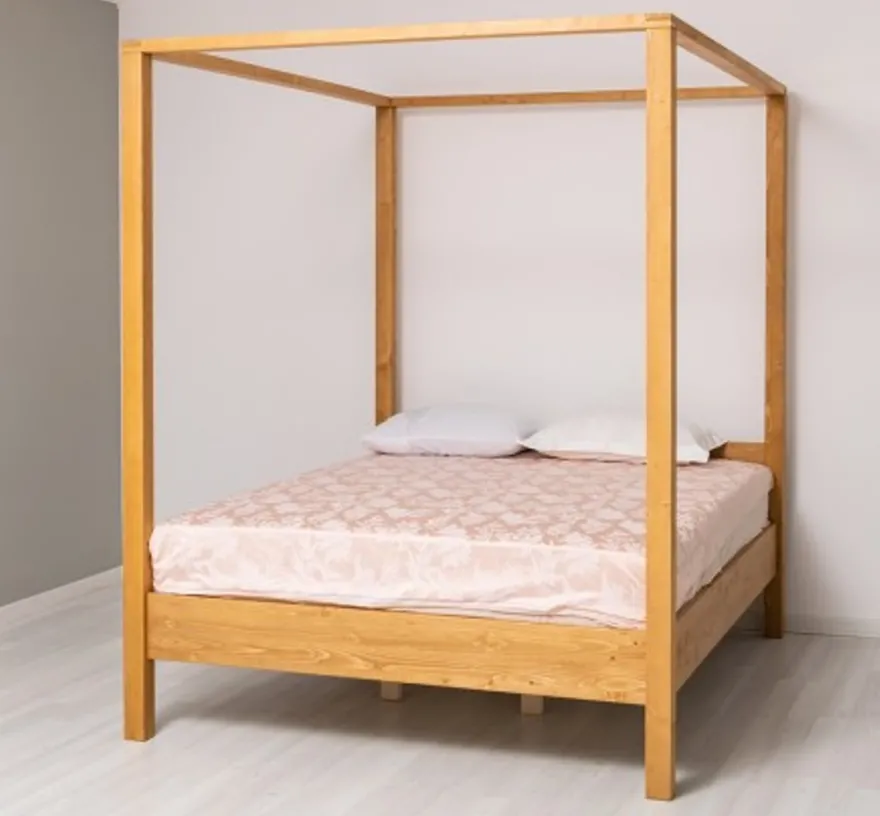 Casa Padrino Bett im Landhausstil, 180 x 200 x 214 cm