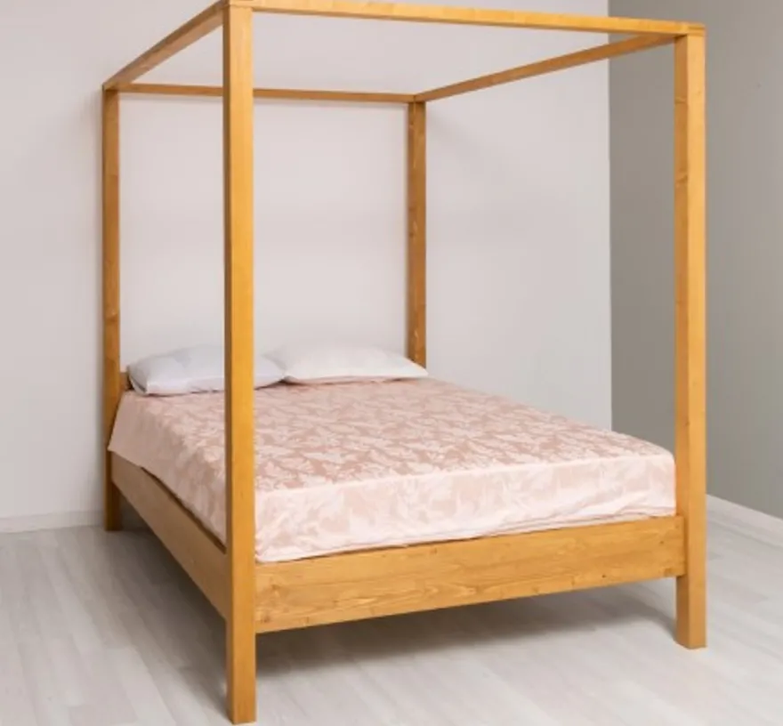 Casa Padrino Bett im Landhausstil, 180 x 200 x 214 cm