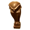 Casa Padrino Bronzefigur Eule Bronze / Schwarz - Dekorative Vogelskulptur im Art Deco Stil