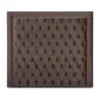 Casa Padrino Chesterfield Bett-Kopfteil Braun 200 x H. 140 cm - Chesterfield Hotel & Schlafzimmer Möbel
